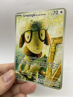 Smeargle Van Gogh Gold Metal Pokemon Card-Collectible Gift Display！NICE! - Image 4