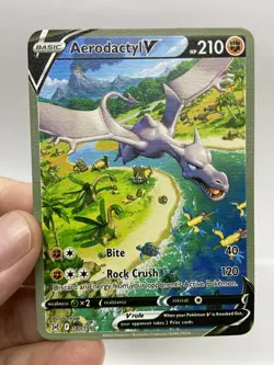 Aerodactyl V Van Gogh Gold Metal Pokemon Card-Collectible Gift Display！NICE! - Image 1