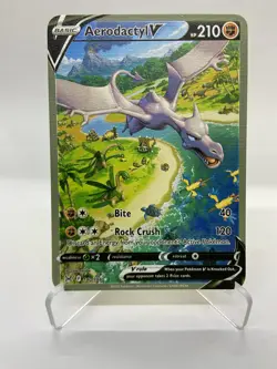 Aerodactyl V Van Gogh Gold Metal Pokemon Card-Collectible Gift Display！NICE! - Image 2
