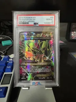 Pokemon TCG M Sceptile EX Full Art Holo Card XY-Ancient Origins PSA 10 - Image 1