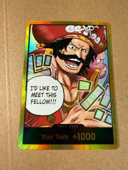 Gol.D.Roger DON Card Gold Foil OP13 Carrying On His Will One Piece TCG NM - Image 2