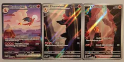 Charmander SAR 201/165, Charmeleon, Charizard Ex, 3 Card Set, 151, NM. - Image 1