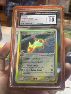 CGC 10 Gem Mint Latias 8/113 Holo EX Delta Species Pokemon Card - Image 1
