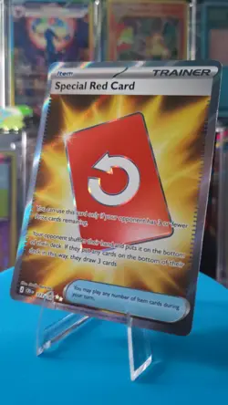 Special Red Card 113/086 Me04: Chaos Rising Holo Ultra Rare Full Art Near Mint - Image 1