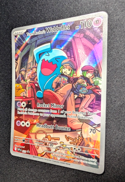 Team Rocket's Wobbuffet Holo 203 SV: Scarlet & Violet Promo Cards NM - Image 3