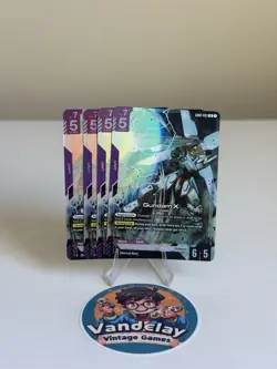 Gundam X GD02-053 Playset x4 LR Dual Impact Gundam Card Game Near Mint - Image 1