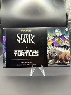 MTG Secret Lair x Teenage Mutant Ninja Turtles VHS Villains Foil Edition SEALED - Image 1