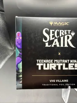 MTG Secret Lair x Teenage Mutant Ninja Turtles VHS Villains Foil Edition SEALED - Image 2