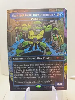 Slash, Evil Turtle from Dimension X - Pirated Copy Secret Lair Drop Foil - Image 1