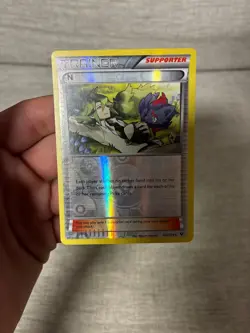 N Reverse Holo 105/124 Fates Collide, XY (MP) Pokemon Card - Image 1