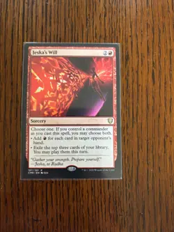 MTG Magic the Gathering Jeska's Will (187/794) Commander Legends LP - Image 1