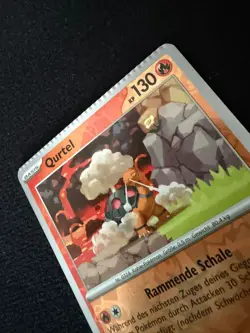 Pokemon Karte Qurtel TWM 030 Reverse Holo – Misprint / Miscut / Crimp Error rare - Image 3