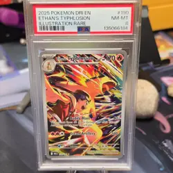 Pokemon TCG Ethan's Typhlosion 190/182 Destined Rivals Illus Rare Holo Eng PSA 8 - Image 1