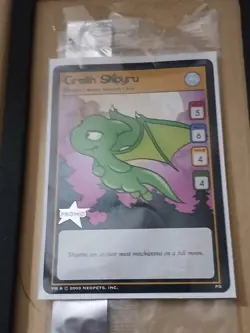 Neopets TCG Trading Card Promo Green Shoyru 2003 Very Good Condition! - Image 2