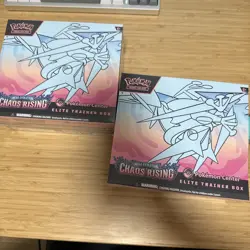 2 x Pokemon TCG: Chaos Rising Pokemon Center Elite Trainer Box PKC ETB IN HAND - Image 1