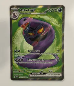 Arbok ex 185/165 Sv: Scarlet & Violet 151 FULL ART HOLO 2023 Pokemon🔥 - Image 1