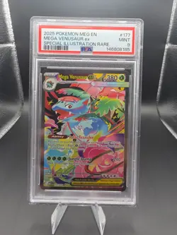 PSA 9 2025 POKEMON MEG EN-MEGA EVOLUTION | SIR MEGA VENUSAUR EX 177 - Image 2