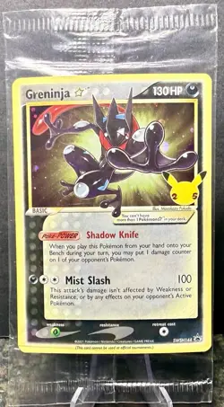 Greninja Gold Star Pokemon SWSH Promo Celabrations Sealed SWSH144 - Image 1