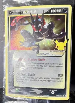 Greninja Gold Star Pokemon SWSH Promo Celabrations Sealed SWSH144 - Image 2