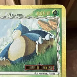Pokemon Snorlax (Delta Species) 10/101 Dragon Frontiers Reverse Holo Rare 80HP - Image 3