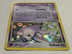 Pokemon Grumpig 30/106 EX Emerald Reverse Holo Stamped Rare LP - Image 5