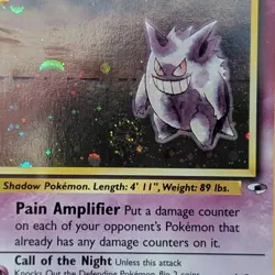 Pokemon TCG Sabrina's Gengar 14/132 Gym Heroes Holo Shadowball Swirl 🌀 PSA 8 - Image 3