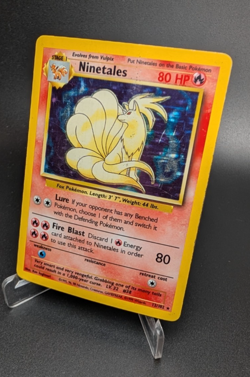 Ninetales - Base Set Unlimited 12/102 - Pokemon TCG (WOTC) - HP/Damaged - Image 3