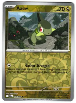 Axew 068/086 Reverse Holo SV: Black Bolt English Pokemon NM - Image 1