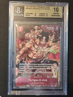 One Piece OP02-013 Portgas.D.Ace OP02-013 - BGS 10 - Image 1