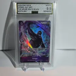 Rare One Piece Vergo OP14-061 The Azure Sea's Seven Alt Art AGS 9.5 - Image 1
