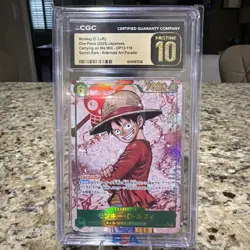 CGC 10 Monkey D. Luffy Op13-118 Alternate Art Parallel One Piece Pristine 10 - Image 1