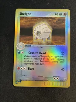 Shelgon 42/97 EX Dragon Reverse Holo Pokemon Card 2003 Vintage - Image 1