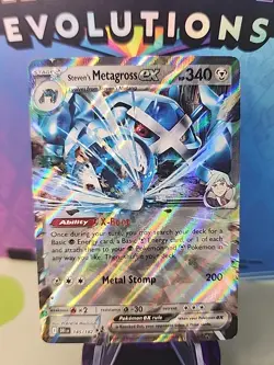 Pokemon Card Stevens Metagross Ex 145/182 Scarlet Violet Destined Rivals NM - Image 1