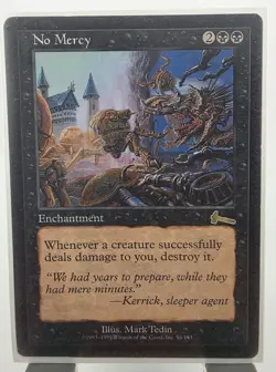 Magic the Gathering - No Mercy Urza's Legacy Card - Image 1