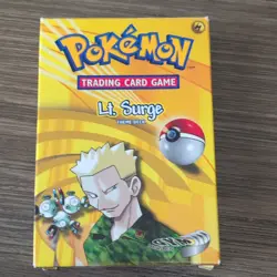 Wizards of the Coast Pokemon TCG Gym Heroes Lt. Surge Theme Deck Only 34 Cards - Image 1