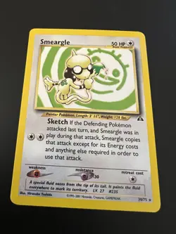 Smeargle 30/75 Neo Discovery Unlimited 2001 Pokemon Card Rare NM - Image 1