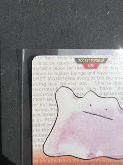 1996 Bandai Cardass Ditto #132 Pokemon Card Sharp Corners PSA Contender Vintage - Image 2