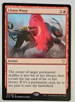 4x MTG Chaos Warp Commander 2017 131/309 Regular Rare Play Set ID 117 - Image 1