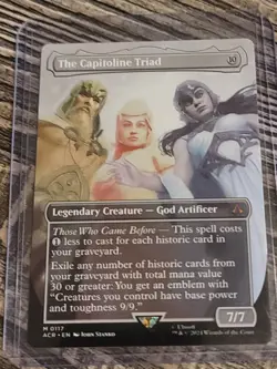 Pristine MTG The Capitoline Triad (Borderless) Normal Assassin's Creed #117 NM - Image 1