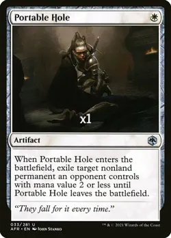MTG Adventures in the Forgotten Realms AFR Portable Hole MINT - Image 1