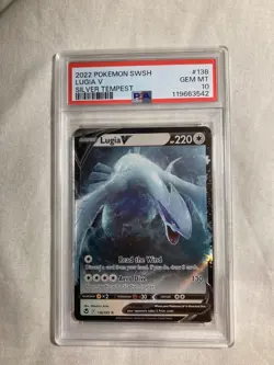 💥PSA 10 LUGIA V 138/195 SILVER TEMPEST POKEMON CARD TCG - Image 1