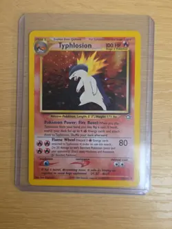 Pokemon Typhlosion 18/111 Neo Genesis Rare Nintendo 2000 English Stage 2 - Image 1