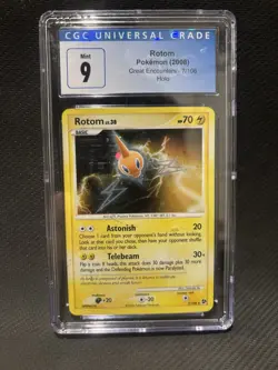 Pokemon TCG Rotom Great Encounters 7/106 2008 Holo 70 HP CGC 9 - Image 1