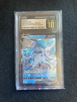 Pokemon TCG Glaceon V SWSH196 Sword & Shield Black Star Promo CGC 10 Pristine - Image 1