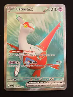 Pokemon Latias ex Ultra Rare SV08: Surging Sparks 220/191 NM - Image 1