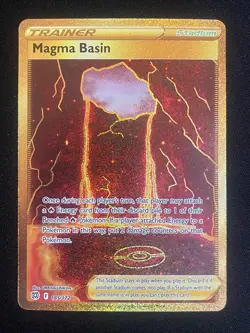Pokemon Magma Basin (Secret) Secret Rare SWSH09: Brilliant Stars 185/172 NM - Image 1