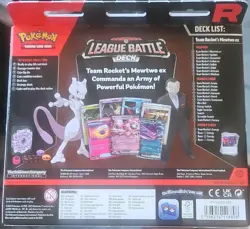 Pokemon TCG League Battle Deck Team Rocket’s Mewtwo ex 60-Card Foil English - Image 2