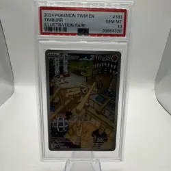 The Pokemon Company Pokemon TCG Timburr Holo Illustration Rare 183/167 PSA 10 - Image 1