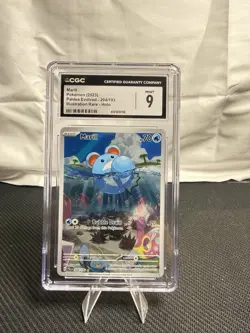 Marill Pokemon TCG Paldea Evolved Illustration Rare #204/193 CGC 9 - Image 1
