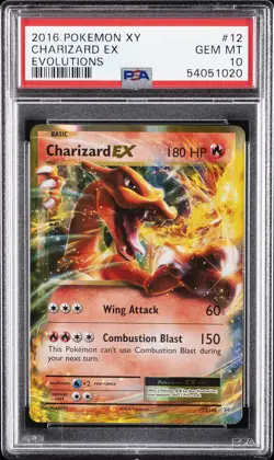 2016 POKEMON XY EVOLUTIONS #12 CHARIZARD EX PSA 10 - Image 1